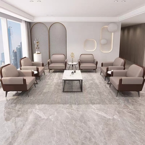 Sofá Ejecutivo Chesterfield de 3 Plazas para Recepción de Oficina, para Visitas, Área de Estar Moderna - Product Image 3