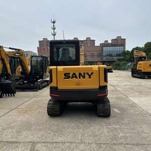 Mini-excavatrice sur chenilles SY55U à vente chaude, d'occasion, 5,5 tonnes, boîte de vitesses PLC, pompe, roulement, garantie moteur d'un an, en stock, remise - Product Image 4