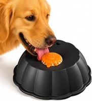 Bol interactif 2-en-1 en silicone pour chien, jouet de léchage et distributeur de nourriture lente, grande capacité, antidérapant, pour tous les chiens, adapté aux régimes alimentaires post-opératoires