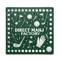 Tapis de Mahjong double face en cuir végétalien de 33 pouces, OEM ODM, fabricant de jeux de Mahjong, nappe portable silencieuse antidérapante pour la maison