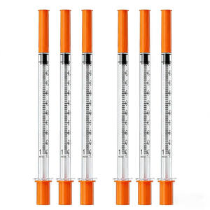 Jeringa de <span class=keywords><strong>Insulina</strong></span> Estéril de Seguridad de Calibre 32 (31G) con Aguja Ultrafina Fija U-40/U-100, 0.3ml, 0.5ml, 1ml, <span class=keywords><strong>para</strong></span> Uso Veterinario, 8mm - Product Image 3