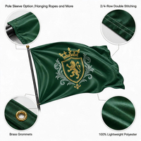 Drapeaux et bannières personnalisés en polyester, impression recto simple, 3x5 pieds, logo, design de marque, OEM, vente en gros, MOQ, commande en gros, couleur pleine