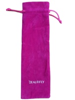 Sac de rangement personnalisé en velours pour éventail pliant, pochette de transport pour éventail long, sacs de protection en tissu doux pour éventails pliants, vente en gros