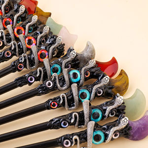 Commercio all'ingrosso di cristallo naturale pentagonale stella scettro di luna creativo diavolo occhio del diavolo di oggetti di scena e ornamenti - Product Image 3