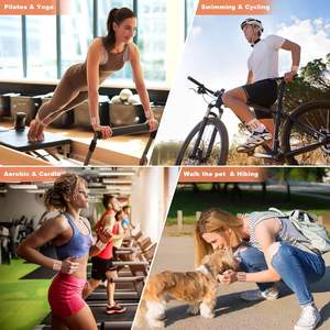 Paire de poids de cheville et de poignet réglables en silicone 1LB/2LB/4LB, bracelet lesté personnalisé <span class=keywords><strong>pour</strong></span> le yoga, la danse, le Pilates, <span class=keywords><strong>les</strong></span> exercices en piscine, le jogging - Product Image 5