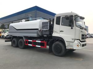Camión de desatasque DFAC con chorro de agua a alta presión para limpiar y desatascar tuberías obstruidas, camión de succión de aguas residuales de 3 ejes y 16 m³ para limpieza de alcantarillado - Product Image 3