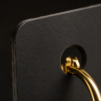 Cartes de présentation personnalisées noires pour boucles d'oreilles, estampées à chaud or, 350 g/m², porte-cartes de bijoux de luxe, emballage en carton épais, vente en gros