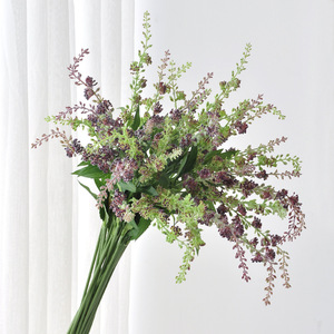 Nuovo Arrivo All'Ingrosso: Fiore Artificiale <span class=keywords><strong>di</strong></span> Salvia Viola <span class=keywords><strong>di</strong></span> Alta Qualità, 73CM, per Decorazioni Matrimoniali, Natalizie e Domestiche - Product Image 1