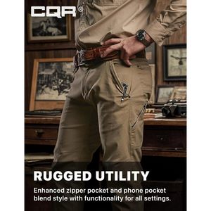 Pantalon utilitaire homme personnalisé, taille mi-haute, style western/cowboy, coupe droite, léger, imperméable, extensible, pour l'extérieur, avec poches - Product Image 5