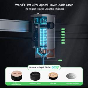 Máquina de Grabado Láser <span class=keywords><strong>ATOMSTACK</strong></span> X30 PRO A30 PRO <span class=keywords><strong>160W</strong></span> con Asistencia de Aire, Grabador y Cortador Láser de Potencia Óptica de 33W para Metal y Madera - Product Image 2