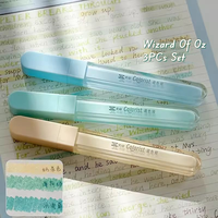 Stylo surligneur à pigment pailleté 3 couleurs Stylo surligneur personnalisé mignon avec forme de glaçure pour les lèvres