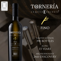 Fabriqué en Espagne FINO TORNERIA Sherry 500ml Jerez Premium 100% Palomino Vin fortifié pour apéritif