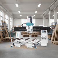 Centre d'usinage CNC à cinq axes JUNRAN OSAI, moteur 9,6 kW, broche BK63, cône 4, double table, usage industriel intensif, haute précision