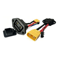 Cable de Conversión Personalizado de Conector Hembra de 2+6 y 2+4 Pines a Conector Macho XT90 para Carga de Alta Potencia de Vehículos Eléctricos