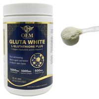 Poudre de boisson au collagène L-Glutathion avec acide hyaluronique et vitamine C 500g – Complément beauté – Fabrication OEM