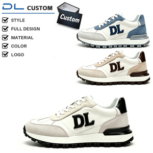 Sneakers basses en <span class=keywords><strong>cuir</strong></span> pour hommes, design personnalisé OEM ODM |   Style rétro léger et jetable |   Marque privée, logo personnalisé, vente en gros - Product Image 1