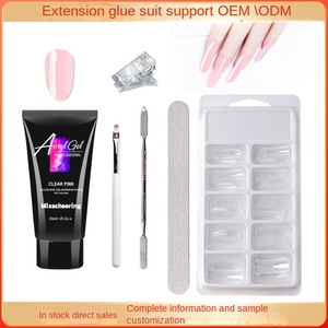 Kit de gel de extensión de <span class=keywords><strong>uñas</strong></span> sin dolor al por mayor, constructor rápido sin formas de papel para <span class=keywords><strong>uñas</strong></span> de cristal con moldes de silicona - Product Image 4
