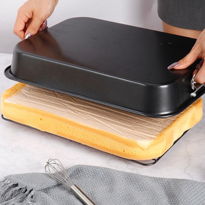 ถาดอบแบบไม่ติด WK10053 15 "ถาดอบขนม Maxcook ทำจากสเตนเลสพร้อมที่ย่างทำจากเหล็กคาร์บอน - Product Image 4