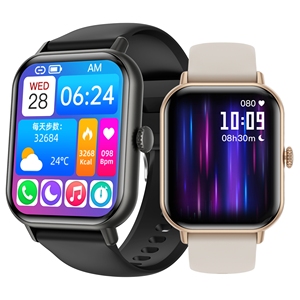 Gw62 jam tangan pintar layar persegi Digital, gelang silikon tampilan TFT, Mode olahraga Multi-Sport IP67 tahan air peringkat modis dapat dipakai - Product Image 2