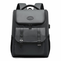 Sac à dos simple à rabat, unisexe, pour ordinateur portable, multifonctionnel, pour les voyages et l'école