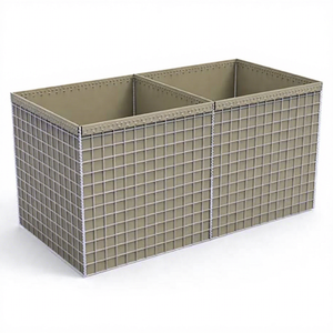 Barrière défensive en <span class=keywords><strong>gabion</strong></span> à mailles soudées, galvanisée à chaud, à trous carrés, facile à installer, pour usage professionnel - Product Image 1
