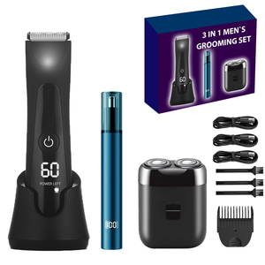Recortadora de vello corporal eléctrica OEM lavable para hombres, depiladora, afeitadora, kit de cuidado de la barba - Product Image 6