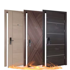 佳宝2025年激安工場直販商業ビルホテル防火扉入口木製ドア - Product Image 1