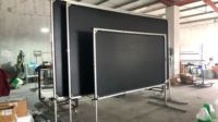 Écran de projection portable pliable rapide pour camping et extérieur, 150 pouces, 16:9, blanc mat, certifié CE, avec sac de transport