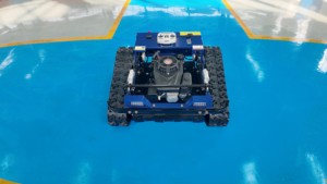 Mini <span class=keywords><strong>tondeuse</strong></span> à gazon télécommandée à essence avec démarrage automatique et <span class=keywords><strong>lame</strong></span> relevable pour la coupe de l'herbe - Product Image 2