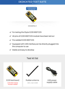 E220-900TBL-01 ebyte ODM การส่งสัญญาณหลายช่องอินเตอร์เฟส USB Lora เทคโนโลยีการแพร่กระจายสเปกตรัม Lora แผงทดสอบโมดูลไร้สาย - Product Image 6