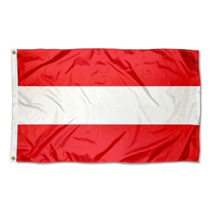 Bandiere nazionali europee del mondo europeo-<span class=keywords><strong>Austria</strong></span> bandiera austriaca stampata a doppio lato di colore sanguinante - Product Image 1