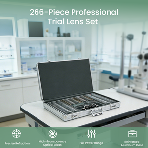 Juego de Lentes de Prueba Ópticas de 266 Piezas y Estuche de Optometría con Marco Metálico y Caja de Aluminio para Optometría a Bajo Precio - Product Image 5