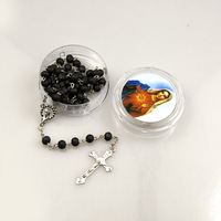 Collier ras du cou fait main en perles de bois multicolores avec pendentifs croix, bijoux rouges, vente en gros pour femmes