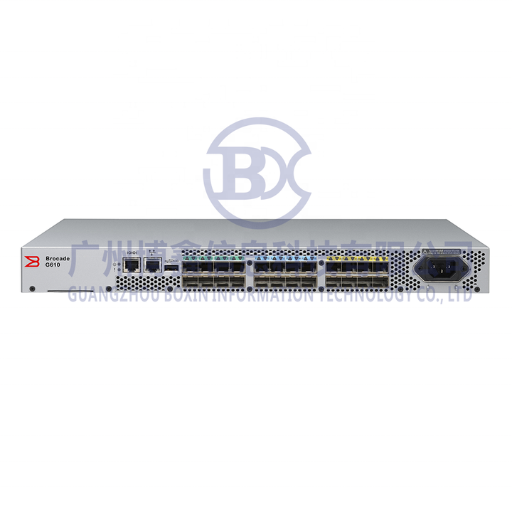 Brocade G610 24-Port 10G SFP+ Switch - 8 Active Gigabit Ports for