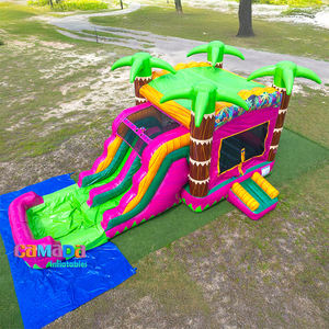 Per bambini luna gonfiabile Moonwalk Water Jumper buttafuori a doppia corsia scivolo gonfiabile <span class=keywords><strong>castello</strong></span> scivolo Combo Jumping affitti commerciali - Product Image 2