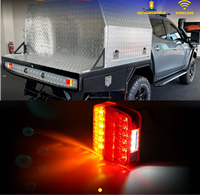 Réflecteur d'urgence arrière pour arrêt de camion, fourgons rechargeables européens, feux arrière à LED, marque latérale, feux de remorque magnétiques sans fil