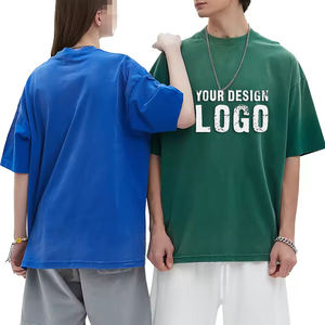 Camiseta Deportiva Holgada Informal de Color Degradado para Hombre, Camiseta de Manga Corta Lavada Vintage Personalizada al por Mayor - Product Image 6