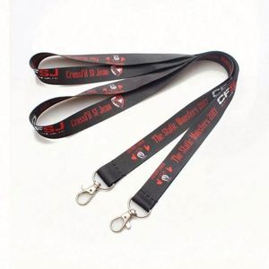 Promotion Satin and Nylon <b>Key</b> <b>Chain</b> Lanyards Short Wrist Strap with Carabiner Custom Logo Printing - Product Image 5