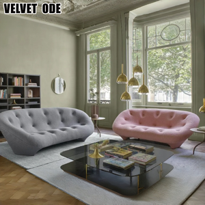 Canapé Ploum Coquillage de Luxe OEM ODM - <span class=keywords><strong>Mousse</strong></span> Éponge Haute Densité & <span class=keywords><strong>Mousse</strong></span> de Latex, Causeuse de Designer Moderne Ultra Confortable, Fournisseur de Mobilier - Product Image 5