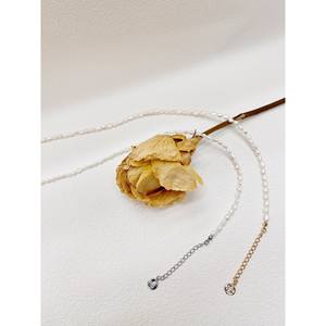 Designer français rétro luxe haut de gamme Simple collier de perles d'eau douce naturelles chaîne de chandail de niche - Product Image 5