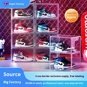 <span class=keywords><strong>Caja</strong></span> <span class=keywords><strong>de</strong></span> Almacenamiento <span class=keywords><strong>de</strong></span> Zapatos Plegable <span class=keywords><strong>de</strong></span> Acrílico Transparente Grande con Puerta Lateral Magnética y Tapa <span class=keywords><strong>de</strong></span> Plástico Inyectado para Organización <span class=keywords><strong>de</strong></span> Zapatillas - Product Image 3