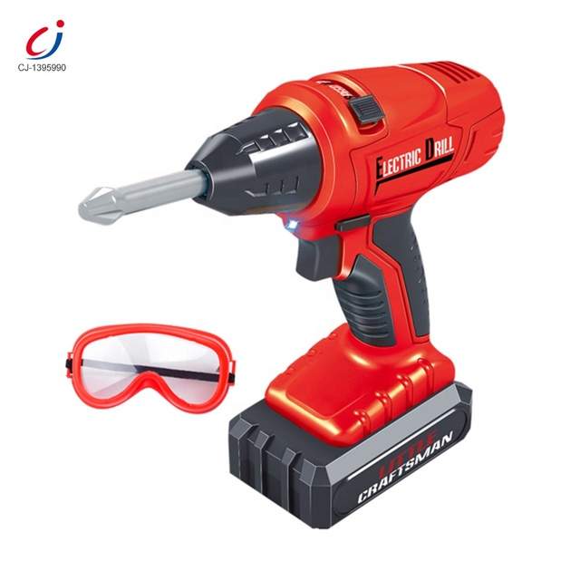 Hot Sale Kid Super Power Pretend Play Realistic Tool Set Electric Hand Drill Toy