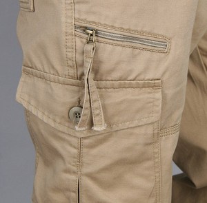 <span class=keywords><strong>Pantaloni</strong></span> cargo da uomo in cotone 100% <span class=keywords><strong>verde</strong></span> <span class=keywords><strong>kaki</strong></span> nero tattico <span class=keywords><strong>pantaloni</strong></span> multi tasche <span class=keywords><strong>pantaloni</strong></span> streetwear - Product Image 6