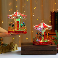 Nouvelle boîte à musique lumineuse de Noël avec décorations Trojanswing, cadeau