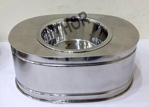 ถ้วยสแตนเลสใส่อาหารสัตว์เลี้ยงแบบสองชั้น,ถ้วยสำหรับสุนัขและแมวถ้วยอาหารสัตว์เลี้ยงและชามใส่น้ำเคลือบโครเมียมสำหรับตกแต่งบ้าน - Product Image 2