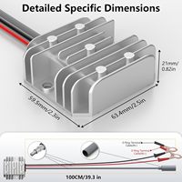 Adaptateur convertisseur DC 12V Starlink Mini 20V/3A 60W étanche en PVC avec protection contre les surcharges pour utilisation en camping-car/camion/panneau solaire, amovible