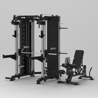 Máquina Smith Comercial Multifuncional, Rack de Potencia para Entrenamiento en Gimnasio y Fitness