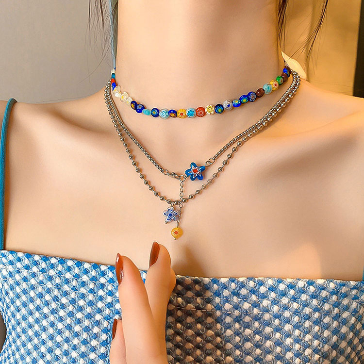 SC Tiktok ティーンガールズ ハンドメイド Y2K ネックレス ジュエリー