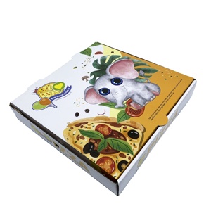 Wholesale Corrugated Custom Pizza Box,White Cardboard Pizza Box Custom Logo,Takeout Custom Pizza Boxes