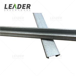 Accessoire pour serre agricole, bâche, filet anti-insectes, <span class=keywords><strong>fixation</strong></span> de film, profil en U en acier galvanisé 0,7 avec fil ondulé - Product Image 2